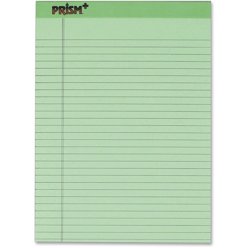 Pad, Legal Ruled, Letter, Green 12/DZ
