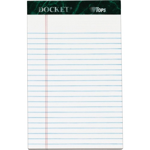 Pad, Jr Legal, Docket, 5x8, Wet 12/PK