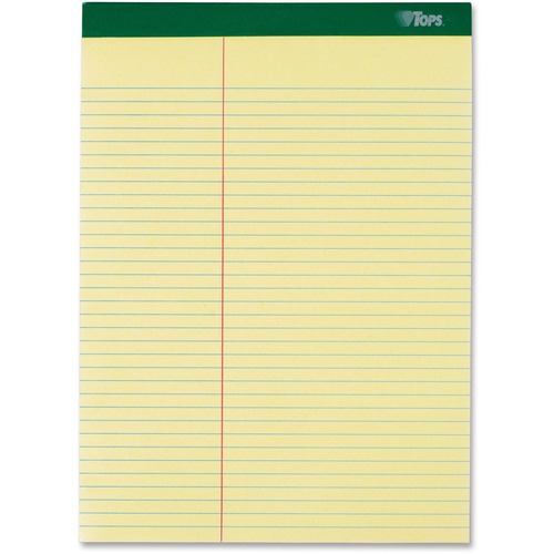 Writing Pads 8-1/2" x 11-3/4", Canary 12/PK