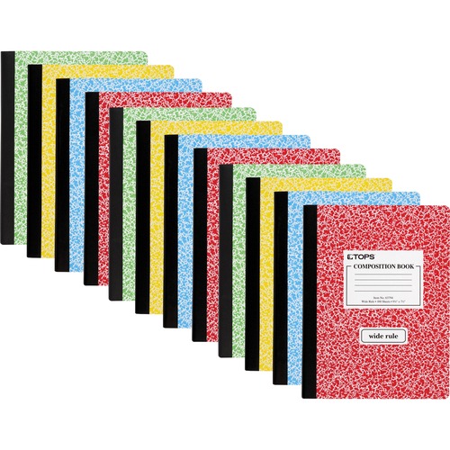 Book, Composition, Wide, 100 Sheets 12/CT