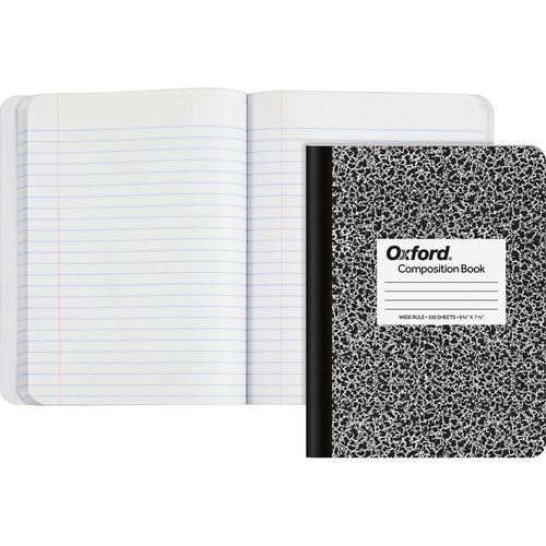 Book, Composition, Wirebound, Hardcover, 100 Sheets, Black