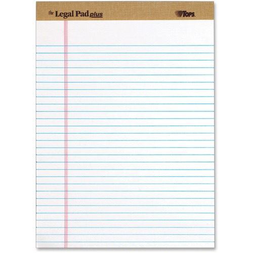 Pad, Legal Roll, Letter, White 12/DZ