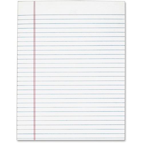 Pad, Gum Legal Roll 50 Sheet, White 12/PK