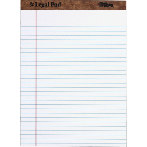 Pad, Legal, 8.5x11.75, 50 Sheets, White 12/DZ