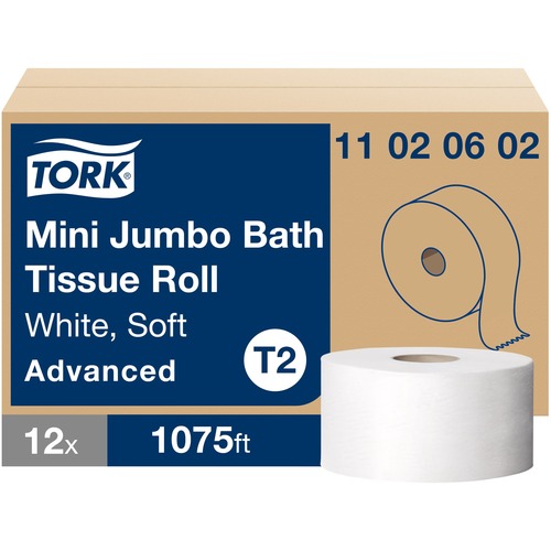 Toilet Paper, 2 Ply, White 12/CT