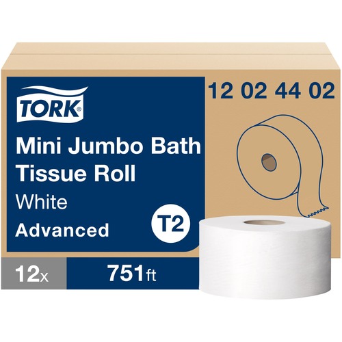 Tissue, Mini, Refill, 2 Ply, White 12/CT