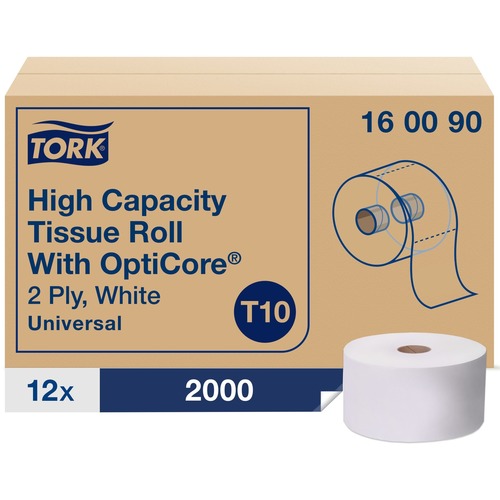 Toilet Paper, 2 Ply, White 12/CT