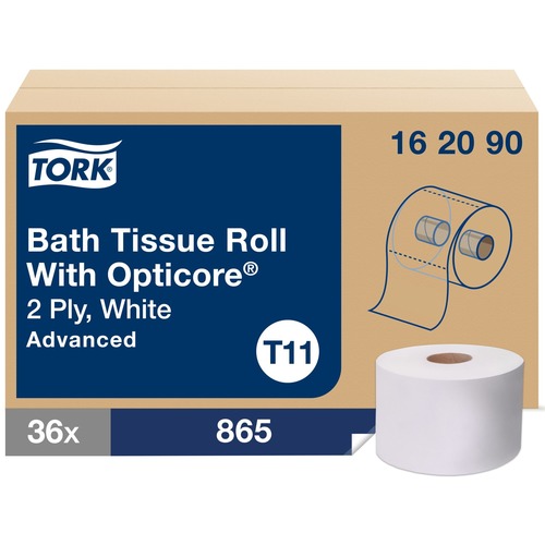 Paper, Toilet, 2 Ply, White, 865 Sheets 36/CT