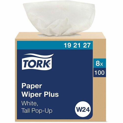 Wiper, Box, Folded, White, Box 8/CT