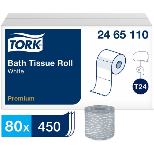 Tissue, 2 Ply, Premium, 80 Roll, 450 Sheet 80/CT