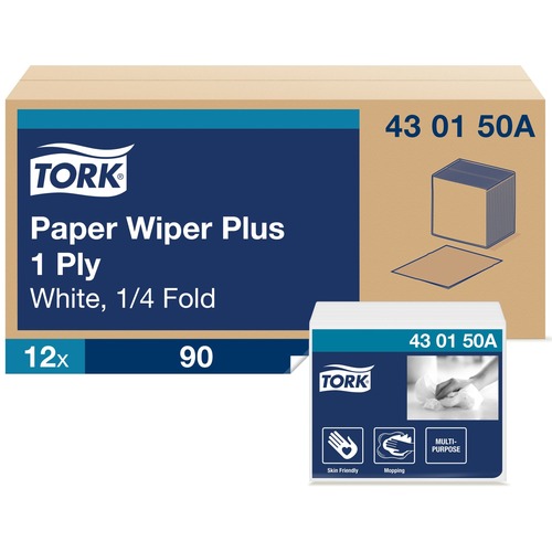 Wipers, Folded, Refill, White 12/CT
