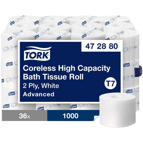 Tissue, Coreless, 2 Ply, Poly 36/CT