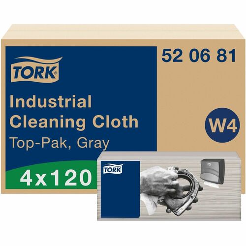 Wiper, Cleaning Cloth, Gray 4/CT