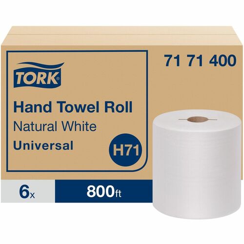 Towels, Universal, 1-Ply, 7.8" RL Dia, 1.9" Core, 7.5" x 800', WE 6/CT