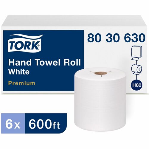 Towel, Roll, White 6/CT