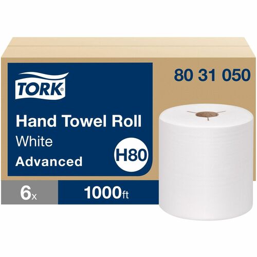 Towel, Hand, Roll, White, H80 6/CT