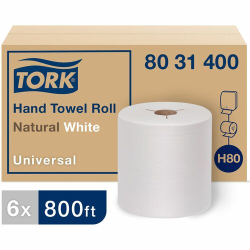 Towel, Roll, White 6/CT