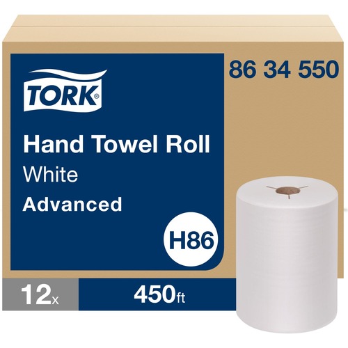 Paper Towels, 1 Ply, White 12/CT
