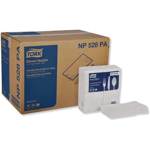 Napkin, Din, Poly, 2 Ply, 100/Pack 28/CT