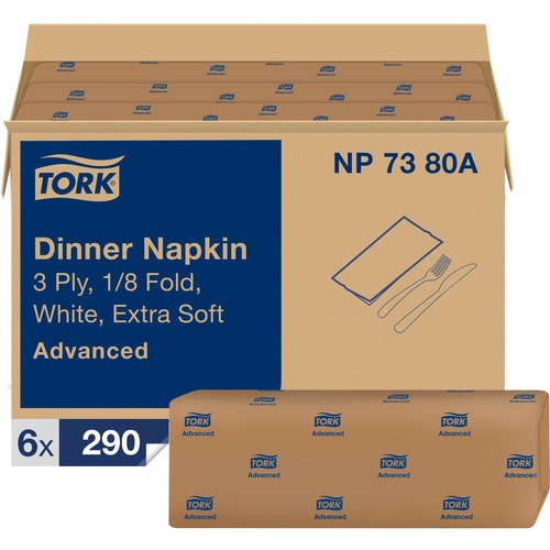 Napkins, 3 Ply, White 6/CT