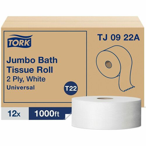 Tissue, JRT, Universal, 2 Ply, 9" 12/CT