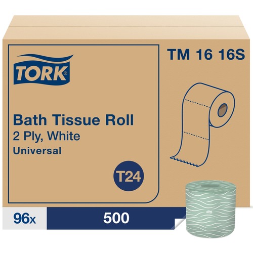 Tissue, Bath, Universal, 2 Ply, 500 Sheets, 96 Rolls 96/CT