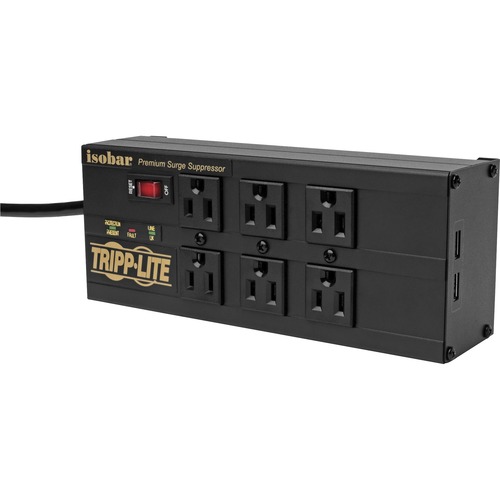 Protector, Surge, 6 Outlet, 2 USB