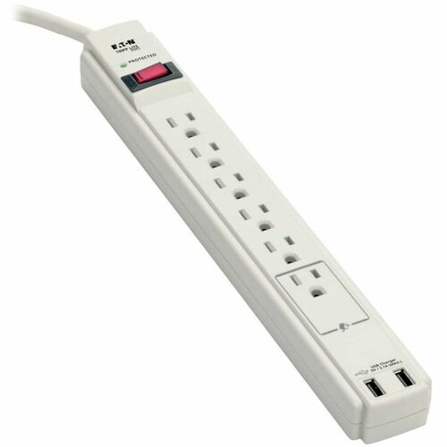 Protector, Surge, 6 Outlet, 2 USB