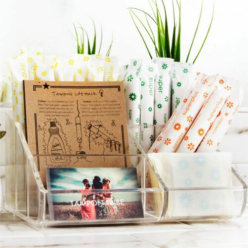 Bathroom Organizer, For Tampons/Pads/Liners 2/CT