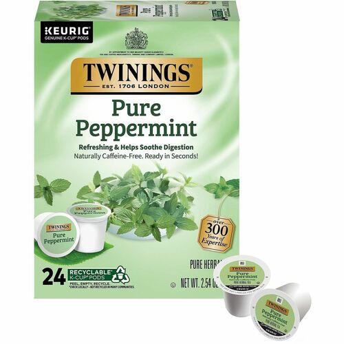 Kcup, Tea, Pure Peppermint 24/BX