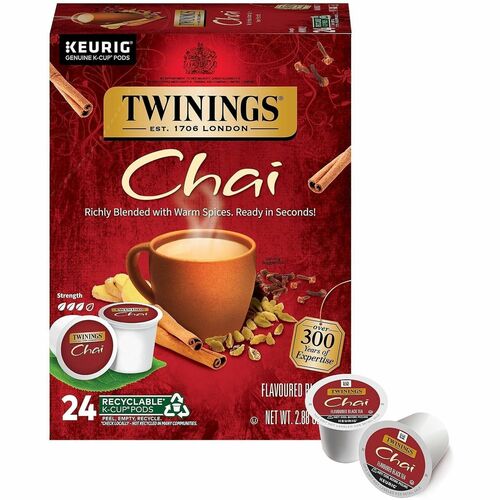Kcup, Tea, Chai, Twining 24/BX