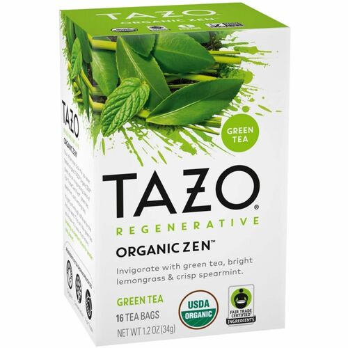 Tea, Tazo, Organic, Zen Bag, 16 Bag 6/CT