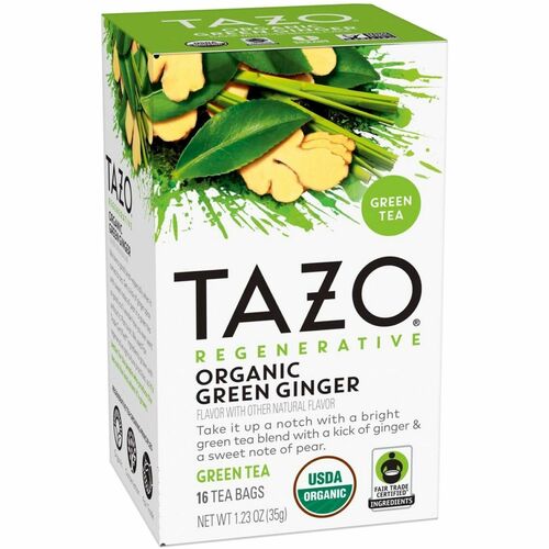 Tea, Tazo, Organic, Green Ginger, 16 Bag 6/CT