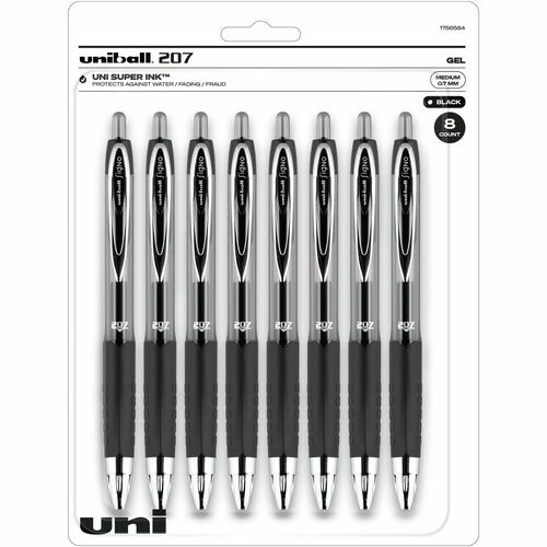 Pen, Gel, 207, 0.7 Millimeter, Black 8/PK