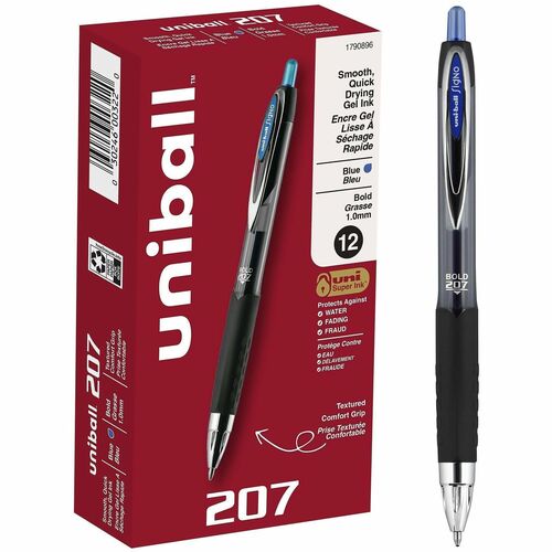 Pen, Uniball, 207, Gel, 1 Meter, Beige 12/DZ