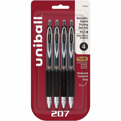 Pen, Gel, 207, 0.38 Millimeter, Black 4/PK