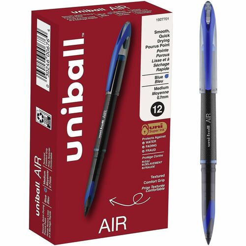 Pen, Uniball, Air, 0.7 Millimeter, Blue Black 12/DZ
