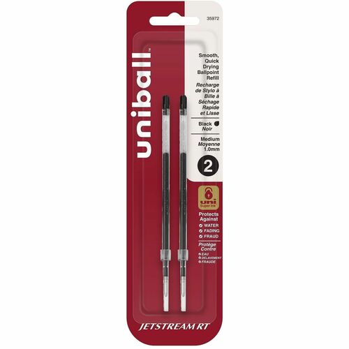 Refill, Jetstream Retractable, 1.0, Black 2/PK