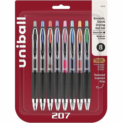 Pen, Gel, 207, Retractable, 0.7 Millimeter 8/ST