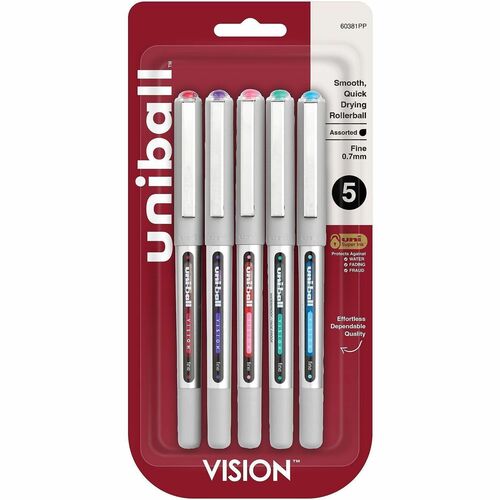 Pen, Ub, Vision, 0.7 Millimeter, Ast 5/PK