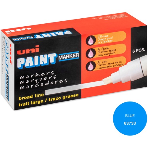Marker, Broad Point, Blue 6/BX