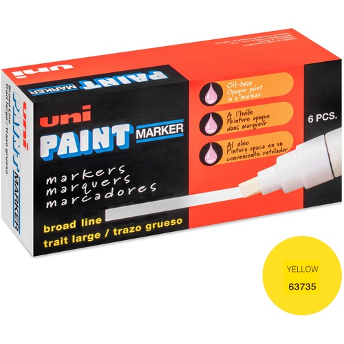 Marker, Broad Point, Yellow 6/BX