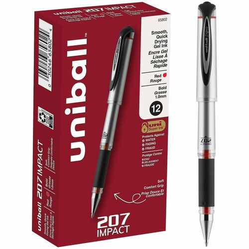 Pen, Gel, 207 Impact, 1.0 Mm, Red 12/DZ