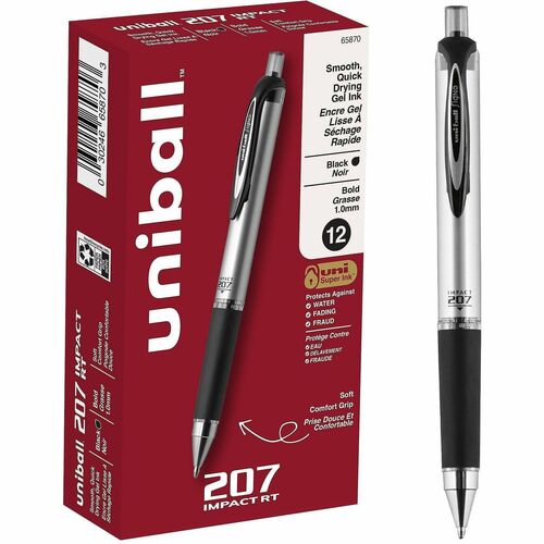 Pen, Gel, 207 Impact, Retract, Black