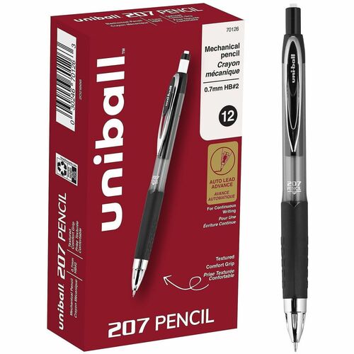 Pencil, Mechanical, 207, 0.07 Millimeter, Black 12/DZ