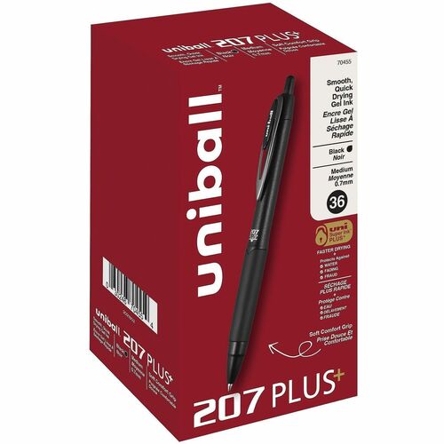 Gel, Pen, 207PL, 0.7 Millimeter, Black 36/BX
