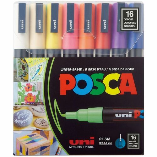 Marker, Fine Point, Ast 16/PK