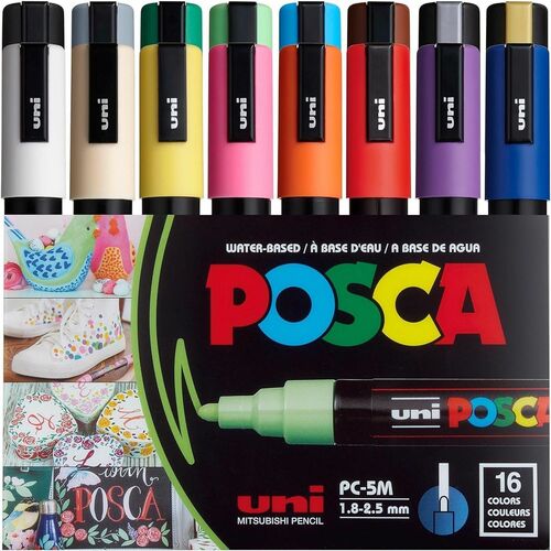 Marker, Medium, 16 Count, Assorted 16/PK