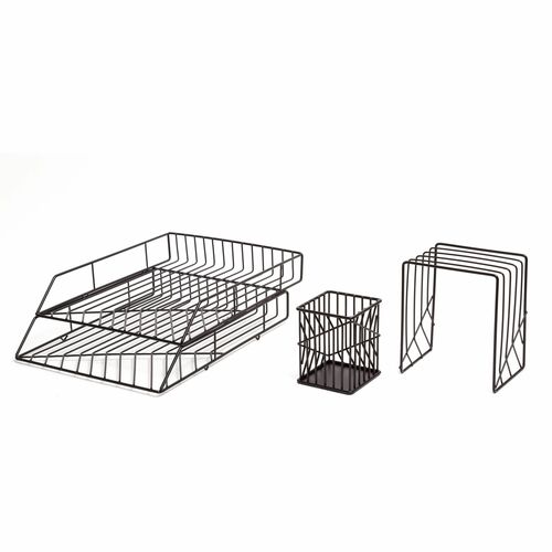 Desk Kit, Vena, 5-1/2"Wx12-2/5"Lx10-2/5"H, Black
