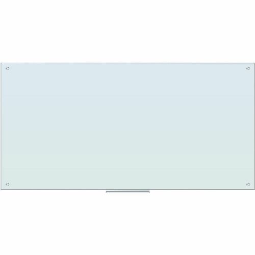 Dry-Erase Board, Glass, Magnetic, Frameless, 72" x 36", White